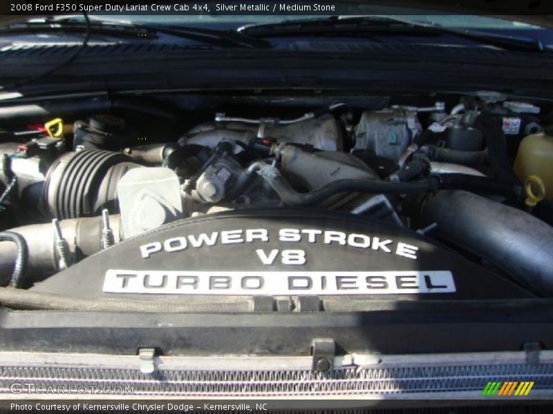 Silver Metallic / Medium Stone 2008 Ford F350 Super Duty Lariat Crew Cab 4x4