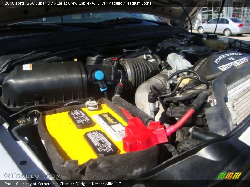 Silver Metallic / Medium Stone 2008 Ford F350 Super Duty Lariat Crew Cab 4x4