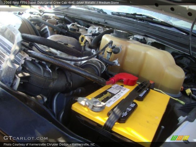 Silver Metallic / Medium Stone 2008 Ford F350 Super Duty Lariat Crew Cab 4x4