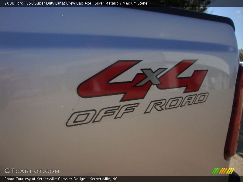 Silver Metallic / Medium Stone 2008 Ford F350 Super Duty Lariat Crew Cab 4x4