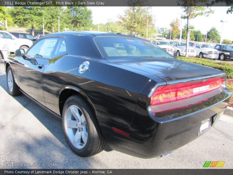 Pitch Black / Dark Slate Gray 2012 Dodge Challenger SXT