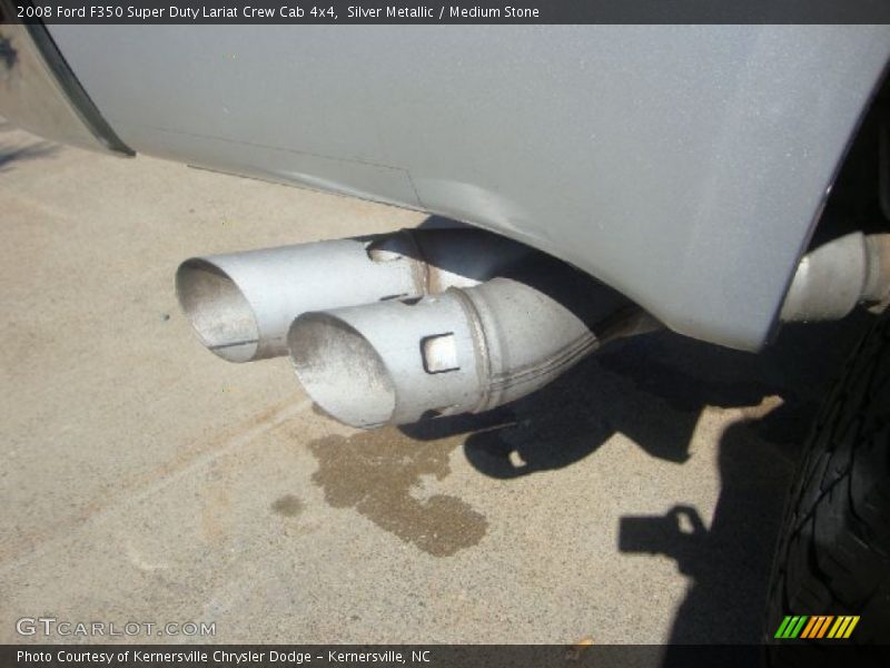 Silver Metallic / Medium Stone 2008 Ford F350 Super Duty Lariat Crew Cab 4x4