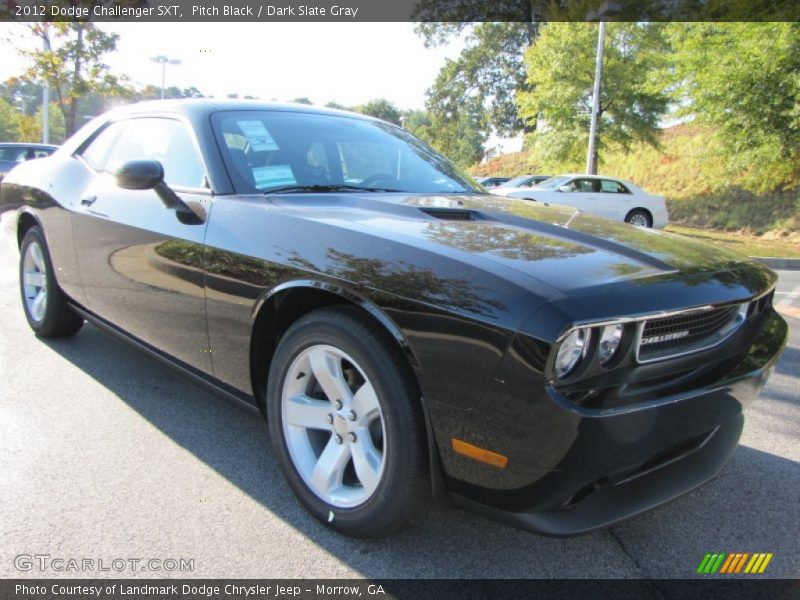 Pitch Black / Dark Slate Gray 2012 Dodge Challenger SXT