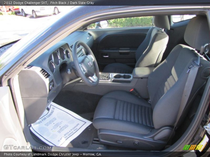 Pitch Black / Dark Slate Gray 2012 Dodge Challenger SXT