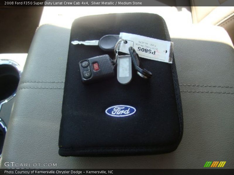 Silver Metallic / Medium Stone 2008 Ford F350 Super Duty Lariat Crew Cab 4x4