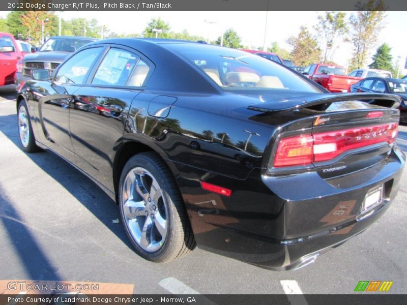 Pitch Black / Tan/Black 2012 Dodge Charger R/T Plus