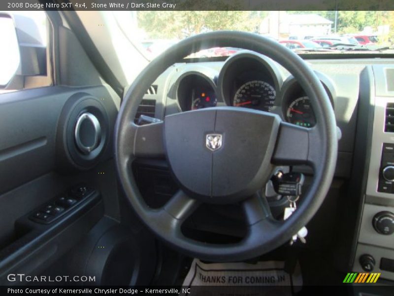 Stone White / Dark Slate Gray 2008 Dodge Nitro SXT 4x4