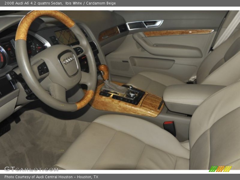 Ibis White / Cardamom Beige 2008 Audi A6 4.2 quattro Sedan