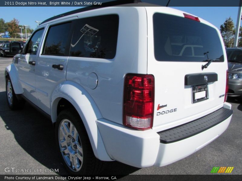 Bright White / Dark Slate Gray 2011 Dodge Nitro Heat