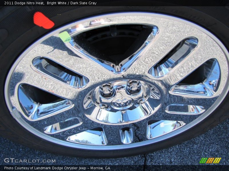 Bright White / Dark Slate Gray 2011 Dodge Nitro Heat
