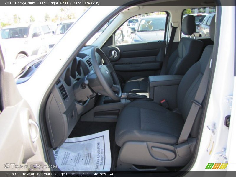 Bright White / Dark Slate Gray 2011 Dodge Nitro Heat