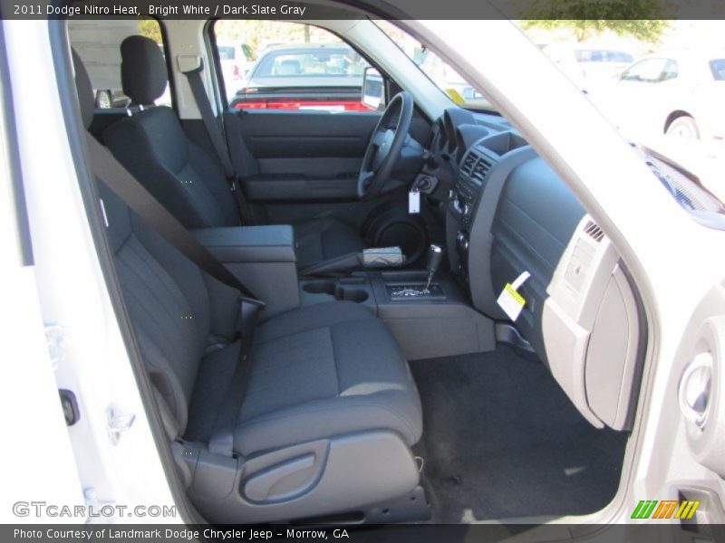 Bright White / Dark Slate Gray 2011 Dodge Nitro Heat