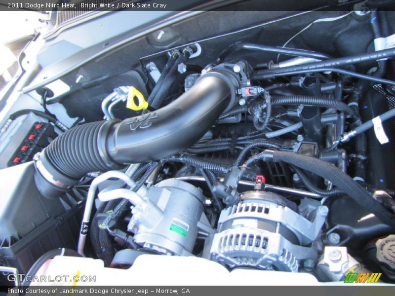 Bright White / Dark Slate Gray 2011 Dodge Nitro Heat