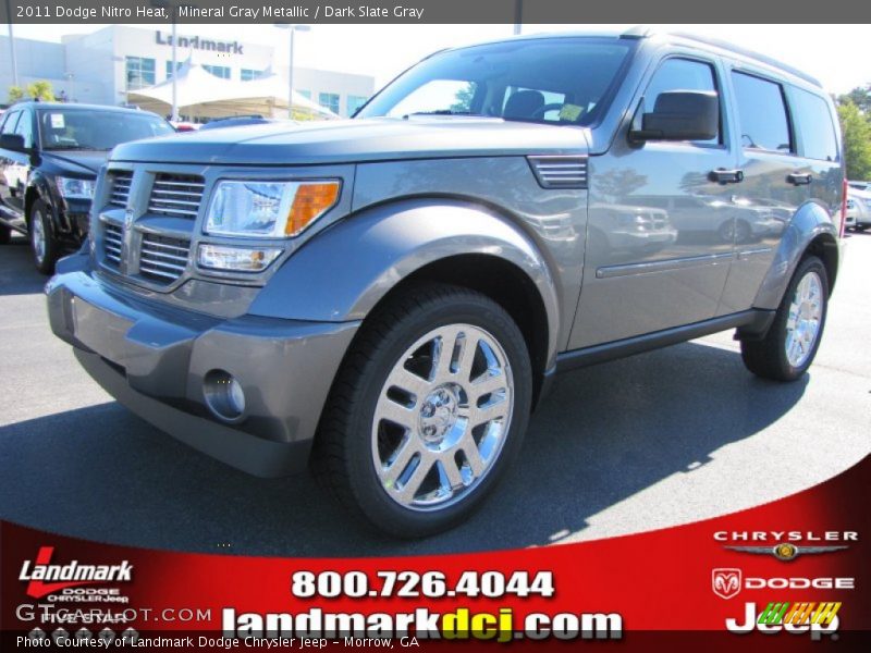 Mineral Gray Metallic / Dark Slate Gray 2011 Dodge Nitro Heat