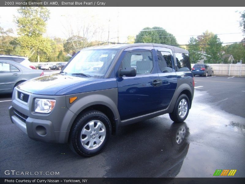 Eternal Blue Pearl / Gray 2003 Honda Element EX AWD