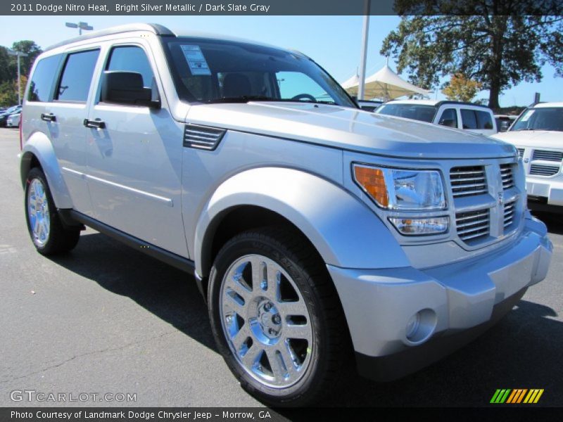 Bright Silver Metallic / Dark Slate Gray 2011 Dodge Nitro Heat