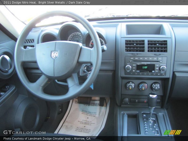 Bright Silver Metallic / Dark Slate Gray 2011 Dodge Nitro Heat