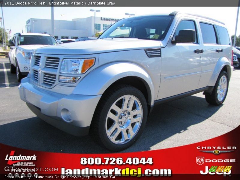 Bright Silver Metallic / Dark Slate Gray 2011 Dodge Nitro Heat