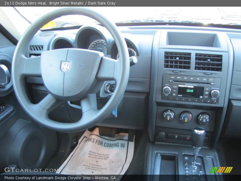 Bright Silver Metallic / Dark Slate Gray 2011 Dodge Nitro Heat