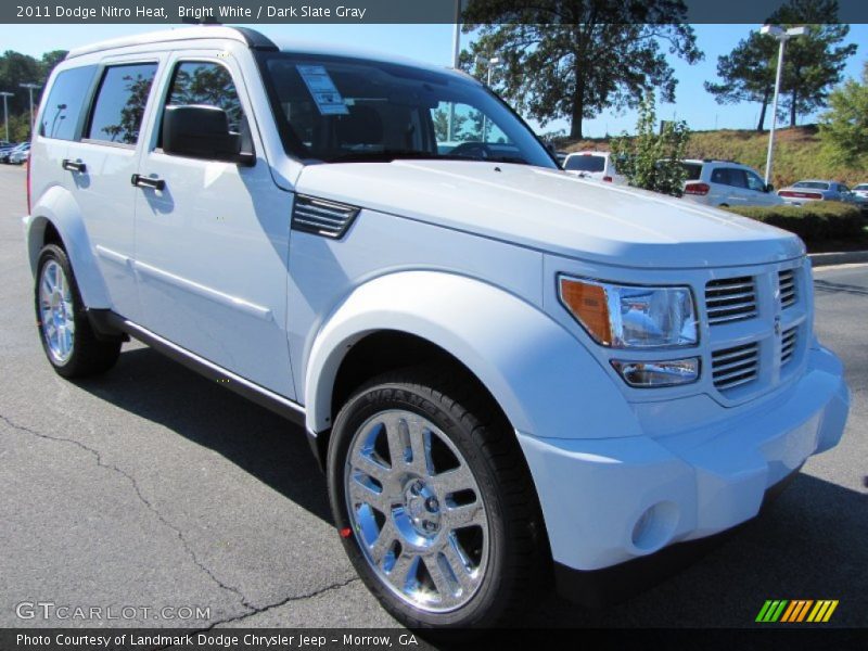 Bright White / Dark Slate Gray 2011 Dodge Nitro Heat
