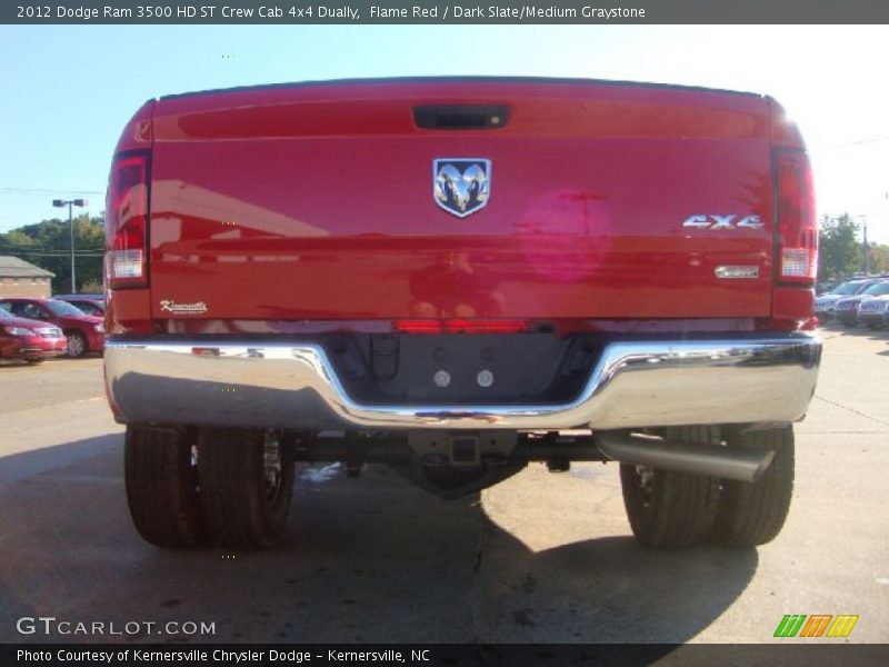 Flame Red / Dark Slate/Medium Graystone 2012 Dodge Ram 3500 HD ST Crew Cab 4x4 Dually