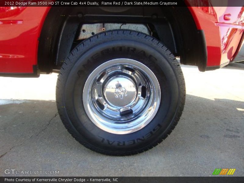 Flame Red / Dark Slate/Medium Graystone 2012 Dodge Ram 3500 HD ST Crew Cab 4x4 Dually