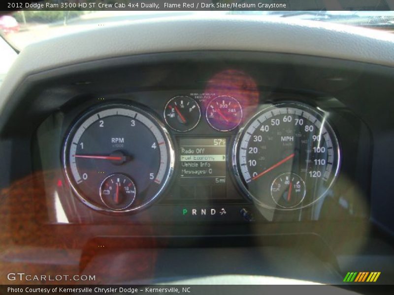 Flame Red / Dark Slate/Medium Graystone 2012 Dodge Ram 3500 HD ST Crew Cab 4x4 Dually