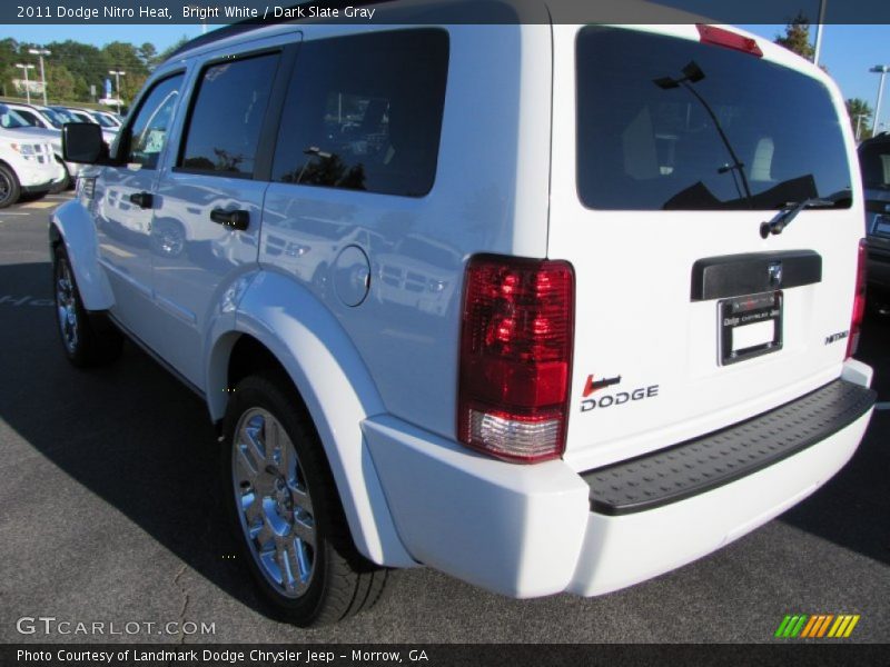 Bright White / Dark Slate Gray 2011 Dodge Nitro Heat