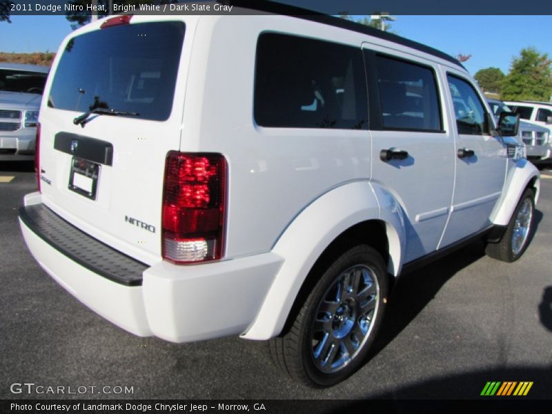Bright White / Dark Slate Gray 2011 Dodge Nitro Heat