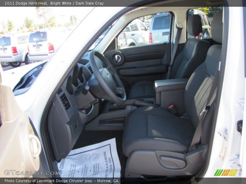 Bright White / Dark Slate Gray 2011 Dodge Nitro Heat