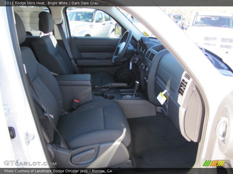 Bright White / Dark Slate Gray 2011 Dodge Nitro Heat