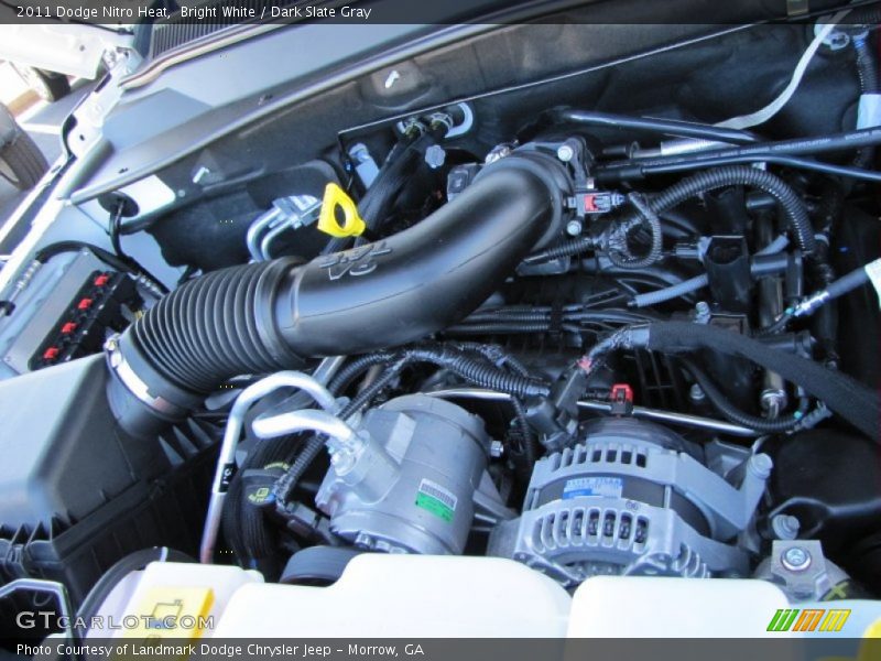 Bright White / Dark Slate Gray 2011 Dodge Nitro Heat