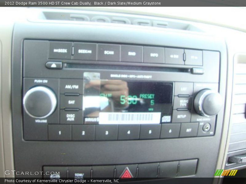 Black / Dark Slate/Medium Graystone 2012 Dodge Ram 3500 HD ST Crew Cab Dually