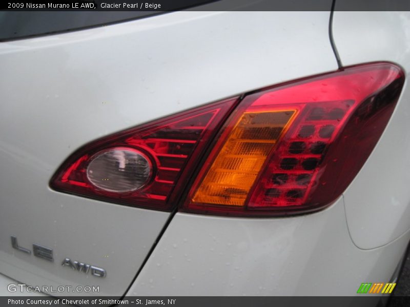 Glacier Pearl / Beige 2009 Nissan Murano LE AWD