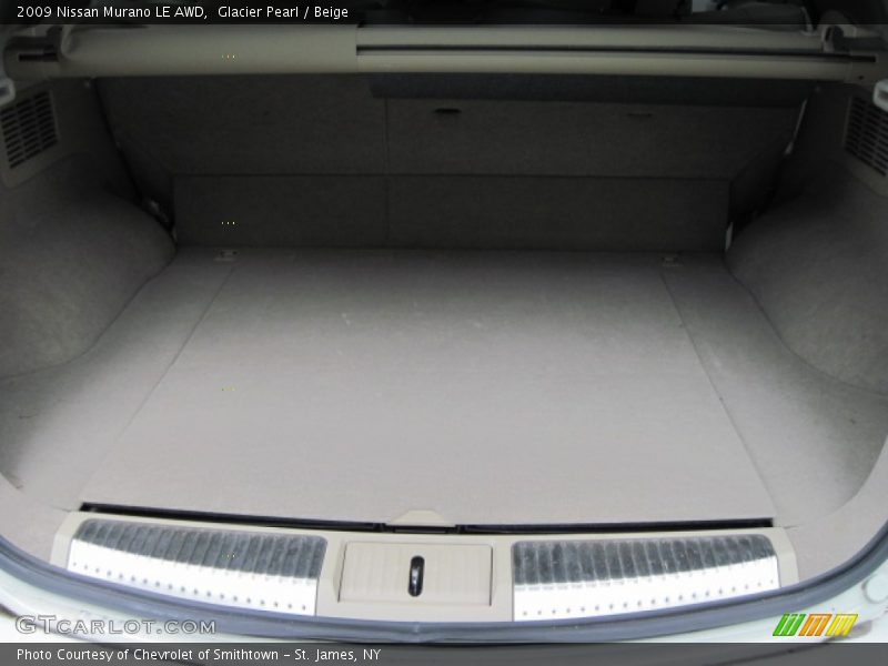 Glacier Pearl / Beige 2009 Nissan Murano LE AWD