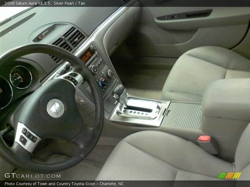 Silver Pearl / Tan 2008 Saturn Aura XE 3.5