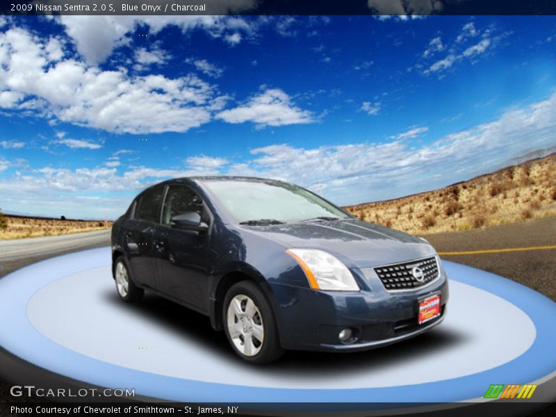 Blue Onyx / Charcoal 2009 Nissan Sentra 2.0 S