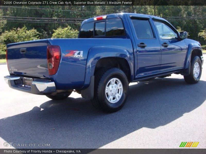 Superior Blue Metallic / Medium Pewter 2006 Chevrolet Colorado Z71 Crew Cab 4x4
