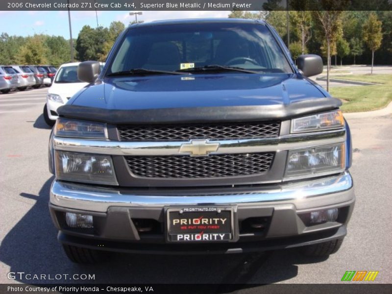 Superior Blue Metallic / Medium Pewter 2006 Chevrolet Colorado Z71 Crew Cab 4x4