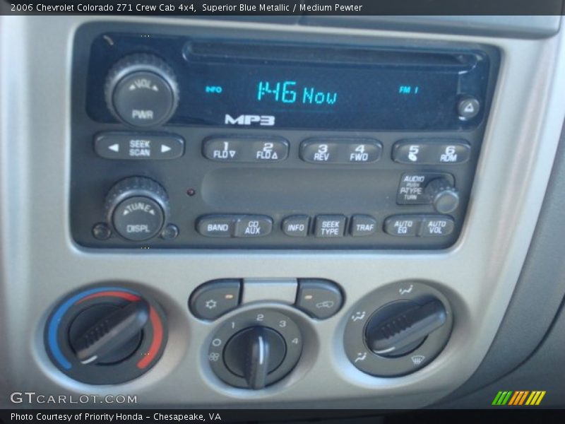 Superior Blue Metallic / Medium Pewter 2006 Chevrolet Colorado Z71 Crew Cab 4x4