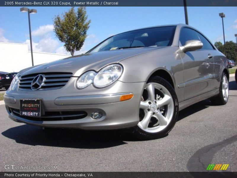 Pewter Metallic / Charcoal 2005 Mercedes-Benz CLK 320 Coupe