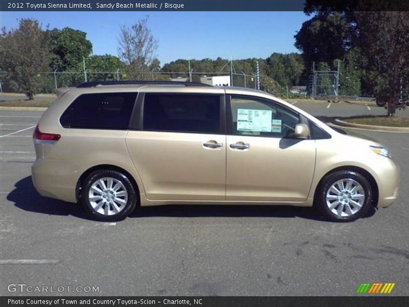Sandy Beach Metallic / Bisque 2012 Toyota Sienna Limited