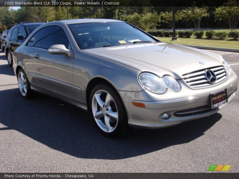 Pewter Metallic / Charcoal 2005 Mercedes-Benz CLK 320 Coupe