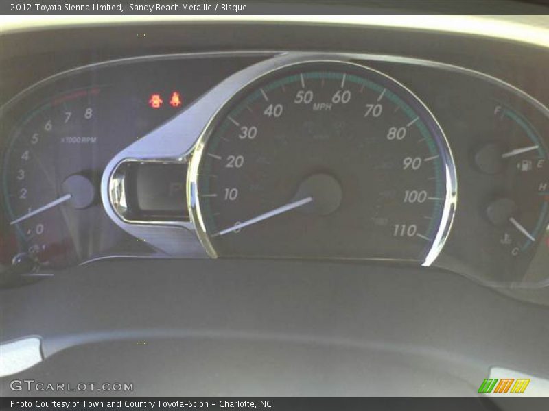 Sandy Beach Metallic / Bisque 2012 Toyota Sienna Limited