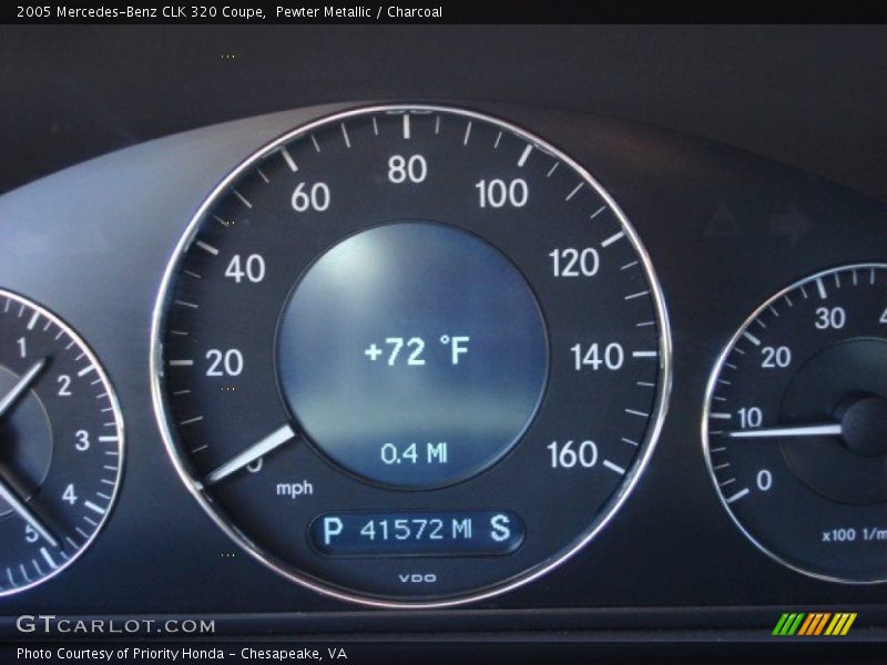 Pewter Metallic / Charcoal 2005 Mercedes-Benz CLK 320 Coupe