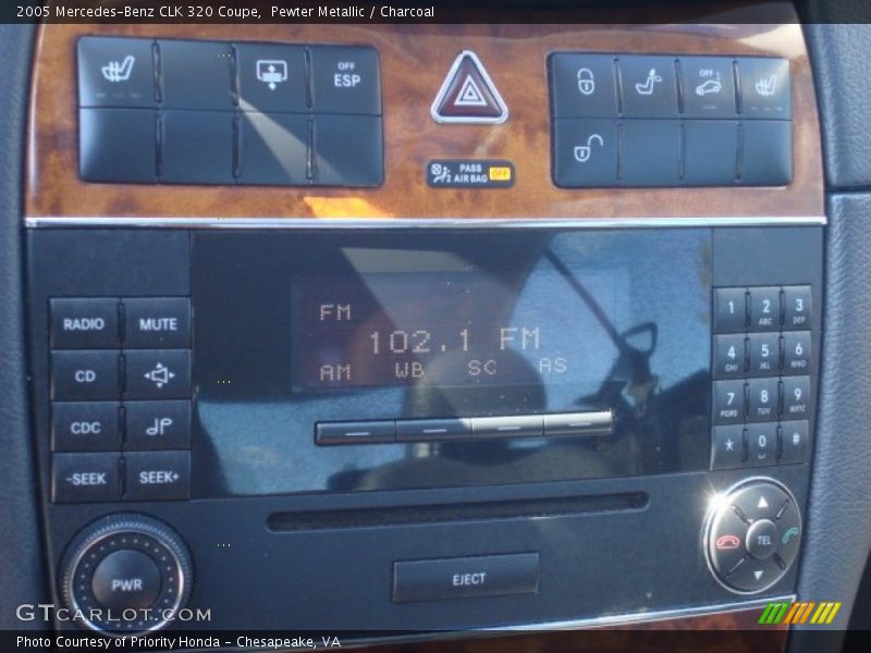 Pewter Metallic / Charcoal 2005 Mercedes-Benz CLK 320 Coupe