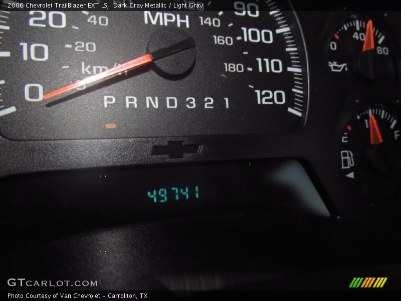 Dark Gray Metallic / Light Gray 2006 Chevrolet TrailBlazer EXT LS