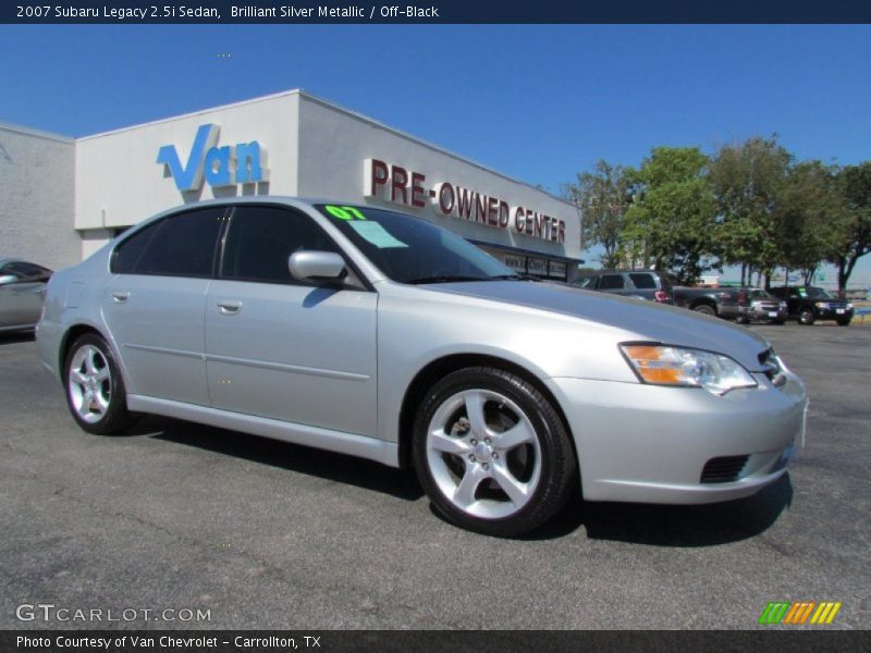 Brilliant Silver Metallic / Off-Black 2007 Subaru Legacy 2.5i Sedan