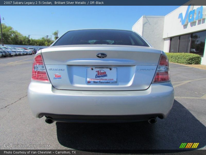 Brilliant Silver Metallic / Off-Black 2007 Subaru Legacy 2.5i Sedan