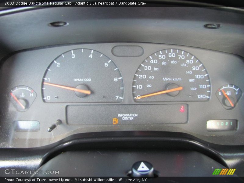  2003 Dakota SXT Regular Cab SXT Regular Cab Gauges